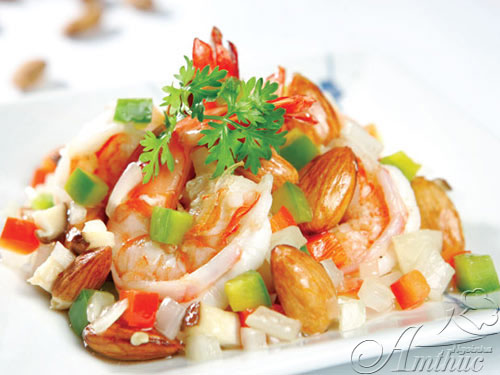 Tôm xào hạnh nhân